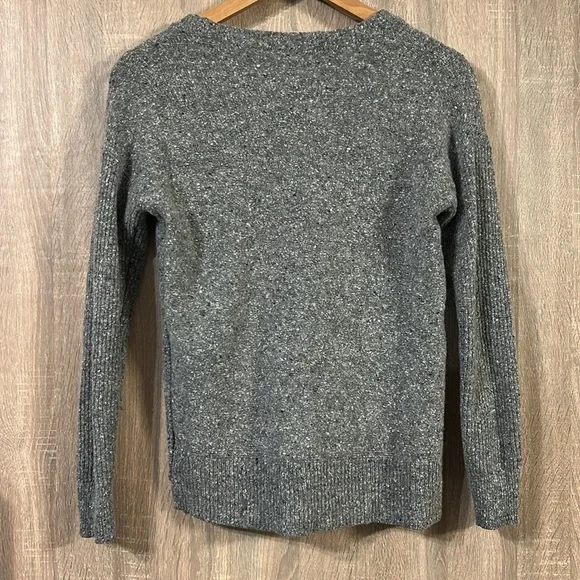 Madewell Gray Sweater Size XXS lambs wool cotton cashmere - Picture 2 of 6